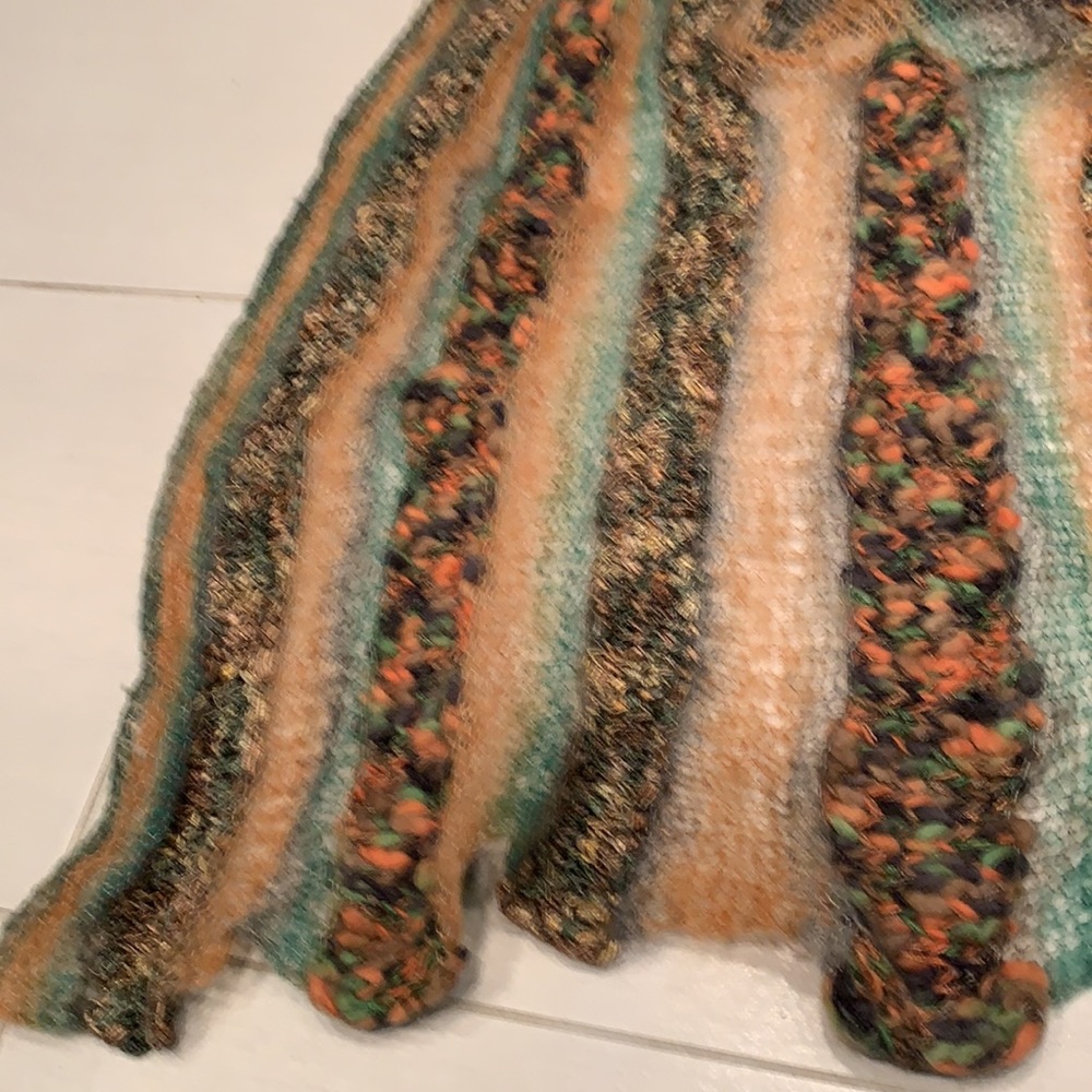 KNITTED BY ME🌺OOAK🌺Handmade Cardigan with Hat - Picture 17 of 17